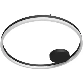 Moderní stropní svítidlo Halo 120 CCT černá s dálkovým ovládáním