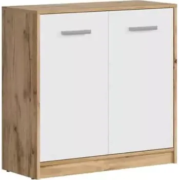 Komoda MATOS komoda KOM2D, dub wotan/bílá mat - SLEVA 3% s kodem radost25