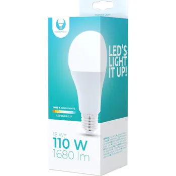 Žárovka LED žárovka Forever A65 E27 18W teplá bílá