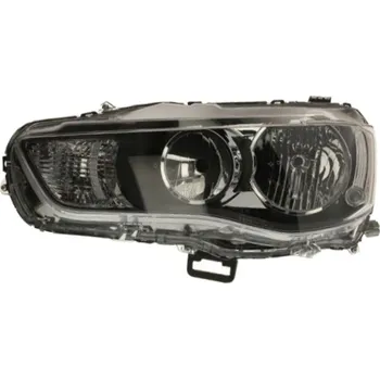 Přední světlomet Levé přední světlo Mitsubishi Outlander II (CW) 09-12 ČERNÉ