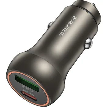 Adaptér do auta Borofone BZ32B Fresh s funkcí rychlonabíjení 48W Dual zlatý