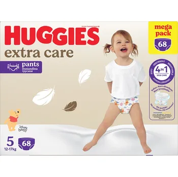 jednorázová plena HUGGIES Dětské plenky Extra Care Pants 5 BOX 12-17&nbsp;kg 68&nbsp;kusů