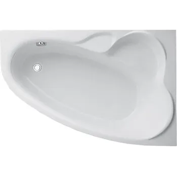 Vana 1500 x 1000 mm, polorohová, akrylátová, pravá, vč. nohou, bílá, CLIVIA TOP