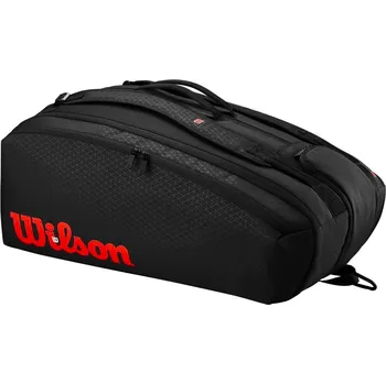 Tenisová taška Taška na rakety Wilson Clash V3 15PK Racquet Bag Black/Infrared