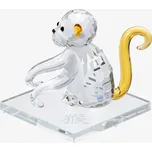 Skleněná figurka Opice, čínský zodiak z českého křišťálu Preciosa