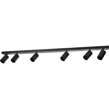 Svítidlo IMMAX PUNTO-6 stropní, nástěnné bodové svítidlo, linear, 6 hlav, černé, pro zdroj typu GU10