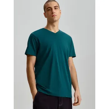 Pánské tričko Tričko s výstřihem do V - M - House - teal green - 392EN-67M