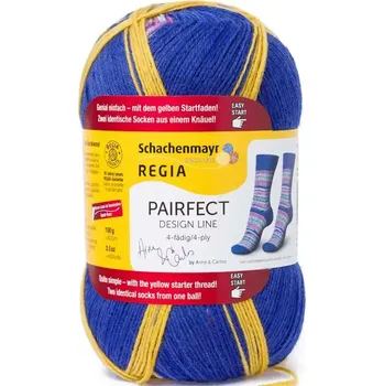 Příze Regia 4-Ply Pairfect Design Line Color 09139 Star (Ponožková příze Regia Pairfect Design Line Arnie & Carlos)