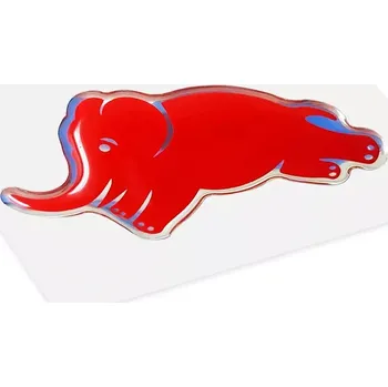 Lancia samolepka slon červená 3D