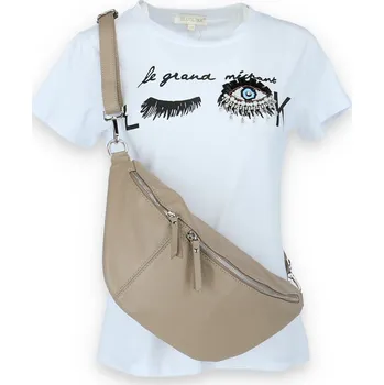 Kabelka Kabelka ledvinka střední 916 kůže barva: hnědá-fango