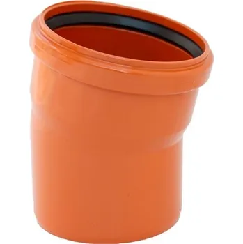 Kanalizační potrubí KG koleno 125x15°