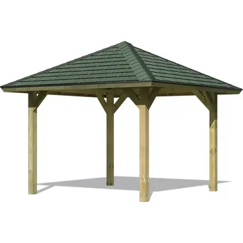 Zahradní altán LANIT PLAST, s.r.o. zahradní altán KARIBU BERGEN 1 68826 vč. zeleného střešního šindele LG3167