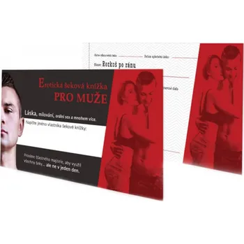 Žertovný předmět ostatní - Erotická šeková knížka pro MUŽE