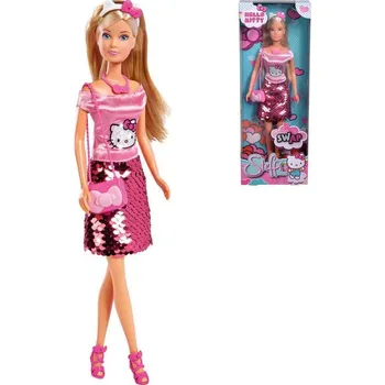Panenka Simba Panenka Steffi 29cm Hello Kitty set s doplňky flitrová sukně