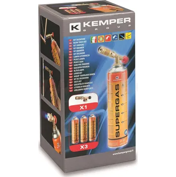 Příslušenství ke svářečce hořák KEMPER 1047SC+ 3x kartuše Supergas 575 330 g/600 ml