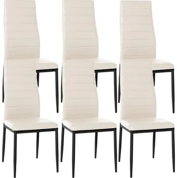 Jídelní židle OMAXI Sada 6 jídelních židlí Mayfair z umělé kůže 306342