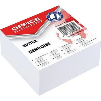 Samolepící bloček Poznámková kostka Office 84 x 84 mm, nelepená, bílá