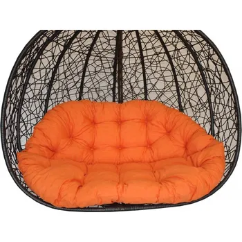 Axin Trading s.r.o. Polstr na závěsnou houpačku Double - látka oranžový melír