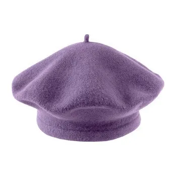 Módní doplněk Dámský / dívčí baret Tonak 100% vlna - 1 ks - 32 vel. 11,5" (040481) fialová