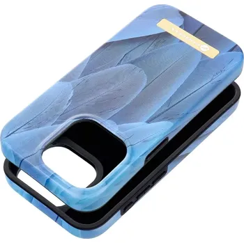 Pouzdro na mobilní telefon Pouzdro F-PROTECT Mirage kompatibilní s MagSafe pro IPHONE 14 PRO MAX modrý pták