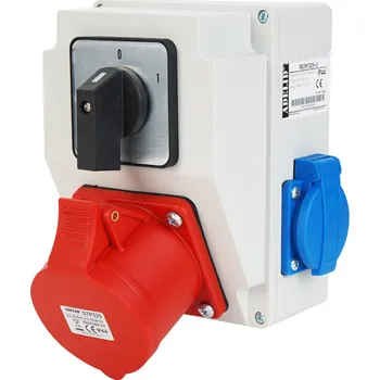 modulární přístroj a rozvaděč Stavební rozvaděč 32A 5P + 2x 230V + 0-1