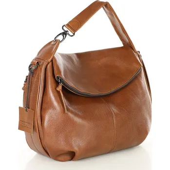 Kabelka Luxusní kufříková kabelka Marco Mazzini MR76 hnědá