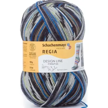 Příze Regia 4-Ply Pairfect Design Line Color 2460 Bamble color (Ponožková příze Regia Pairfect Design Line Arnie & Carlos 2460 Bamble color)