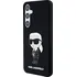 Pouzdro na mobilní telefon Karl Lagerfeld Liquid Silicone Ikonik NFT Zadní Kryt pro Samsung Galaxy S24+ Black