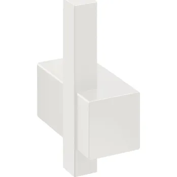 Držák na ručník Háček na ručník CARVO 6 cm, bílá, nerezová ocel, Zack