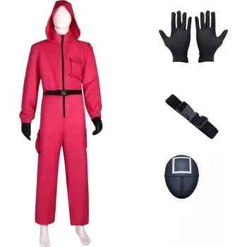 Karnevalový kostým Squid Game Kostým červená M