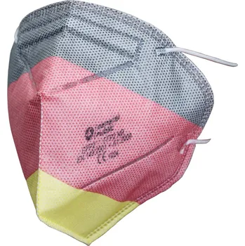 respirátor General Public Protection Designové respirátory NĚMECKÁ VLAJKA - GPP2 FFP2 NR (CE) - 10 ks