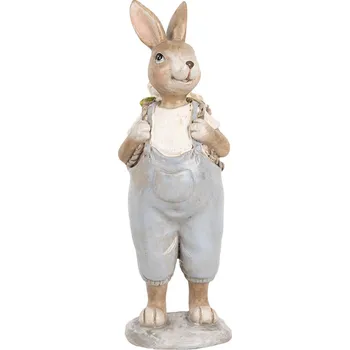 Clayre & Eef - Dekorativní figurka králíka s nůší 6PR5249