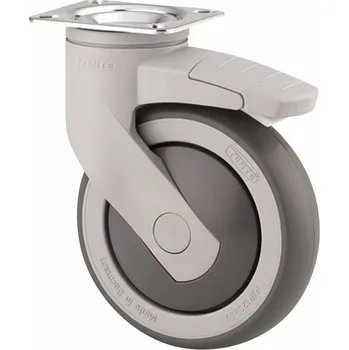 Pojezdové kolečko TENTE Kolečko II 100 mm otočné s brzdou šedé