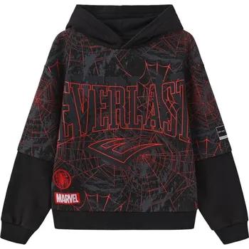 Chlapecká mikina Everlast Spiderman Hoodie Juniors Black 7-8 let