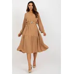 Och Bella Dámské letní šaty hnědé Velikost: S