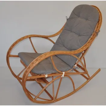 Křeslo Axin Trading s.r.o. Houpací křeslo Bujak - polstr šedý melír