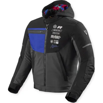 Moto oblečení REVIT bunda HASTE H2O black/blue - XL