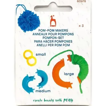 Bambulkovač Pony (Sada pomůcek na výrobu bambulek)