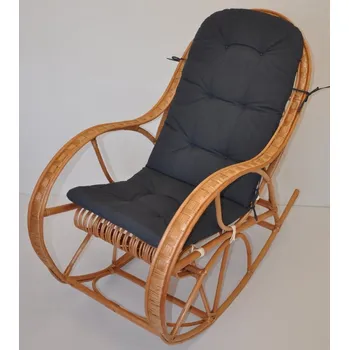 Křeslo Axin Trading s.r.o. Houpací křeslo Bujak - polstr tmavě šedý melír
