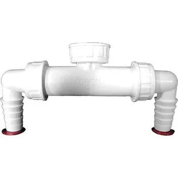 Přípojka dvojitá 1" pro pračku nebo myčku nádobí se zpětnými armaturami