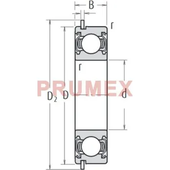 Nachi 6012 ZZENR (2Z NR) kuličkové ložisko