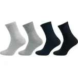 NOVIA Froté ponožky jemný svěr lemu Barva: tm. modrá, Velikost: 42-43