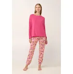 Vamp Dámské pyžamo Micromodal v růžových odstínech 21970