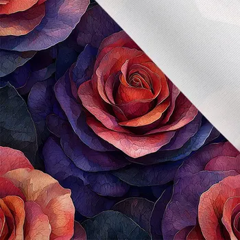 Látka matná na plavky, fitness oblečení kouzelné růže