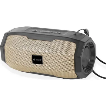 Stolní počítač DeTech Bluetooth reproduktor Kisonli S9 TWS - zlatý Bluetooth repro s vysoce kvalitním zvukem a silnými basy.