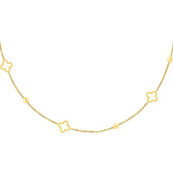 Náhrdelník SYLVIENE Clover Gold Zlatá