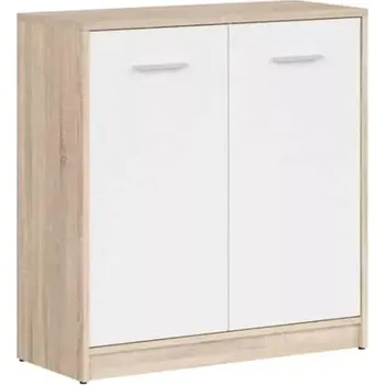 Šatní skříň NEPO PLUS skříňka KOM2D, dub sonoma/bílá - SLEVA 3% s kodem radost25