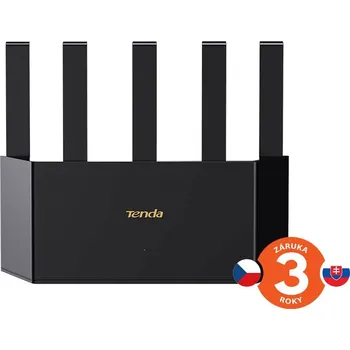 Tenda TX12L Pro AX3000 WiFi 6 Mesh Router, 1x GWAN, 3x GLAN, IPv6, 5x 6dBi, WPA 3, CZ app
