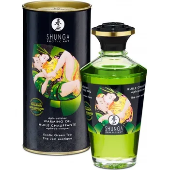 Masážní přípravek Shunga Aphrodisiac Warming Oil Midnight Sorbet 100 ml