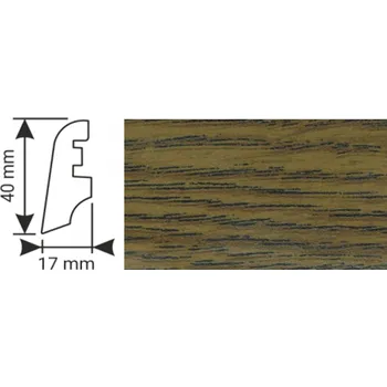 soklová lišta K - Produkt K-Produkt lišta KP40 2593 Dub kouřový